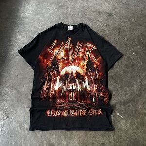 2009 slayer vintage band tee